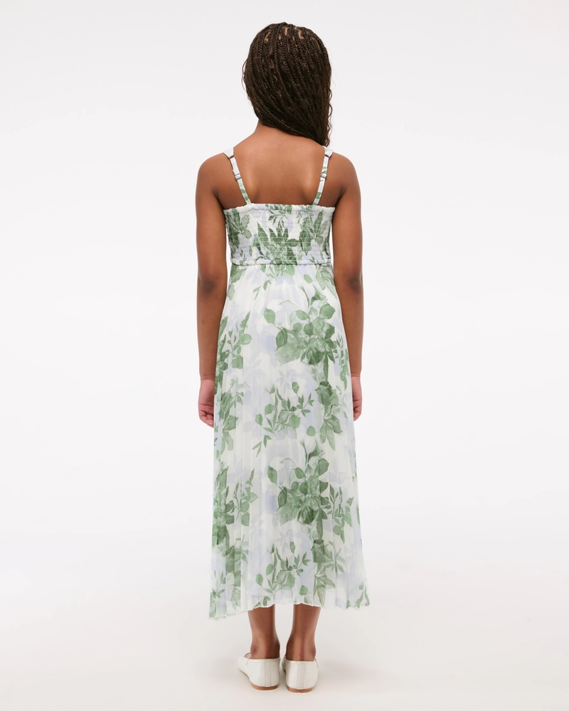 the a&f giselle pleated maxi dress