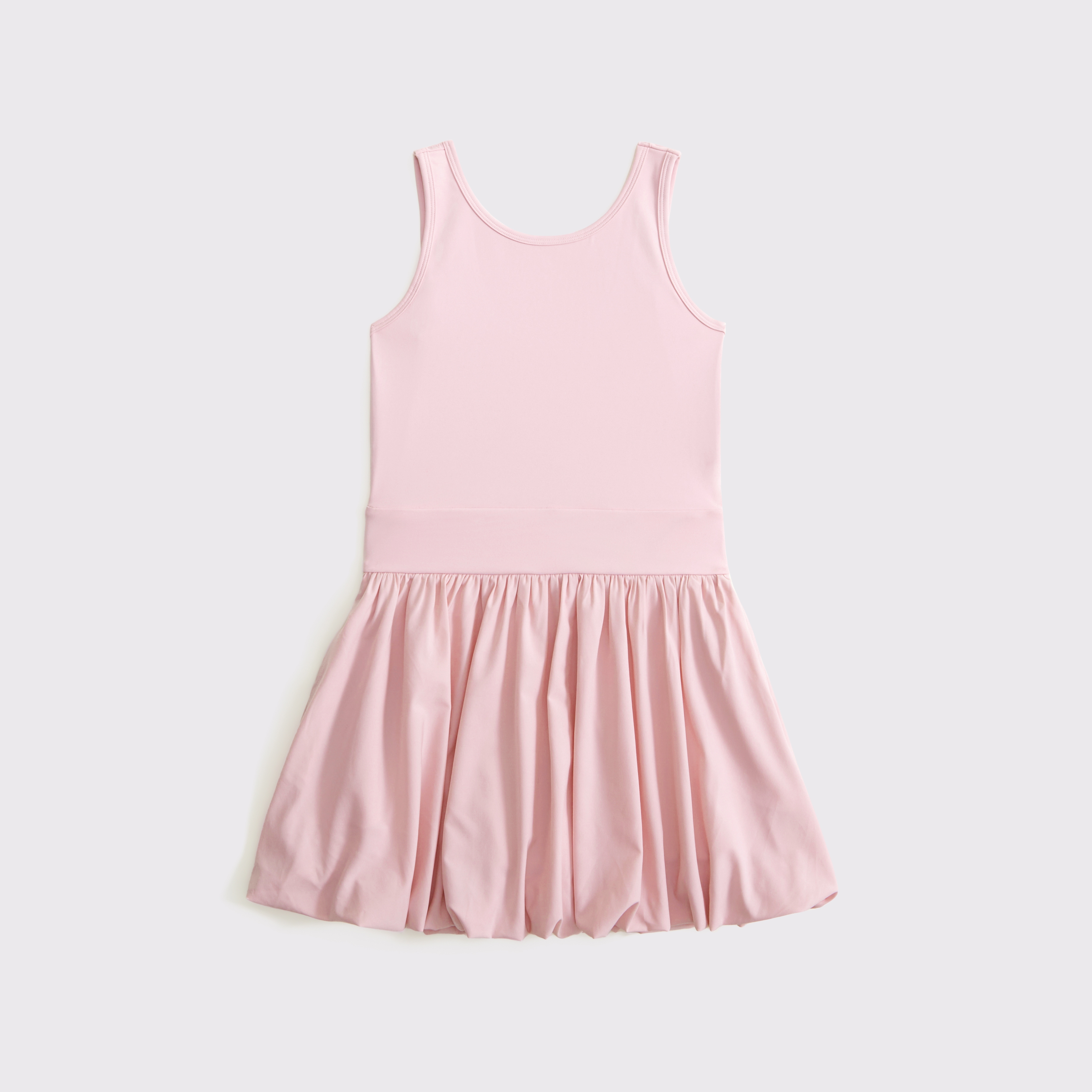 Abercrombie & Fitch Kids' Ypb Bubble Hem Mini Dress In Pink