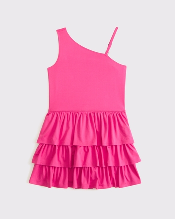 ypb asymmetrical ruffle mini dress from Abercrombie & Fitch - $11.97
