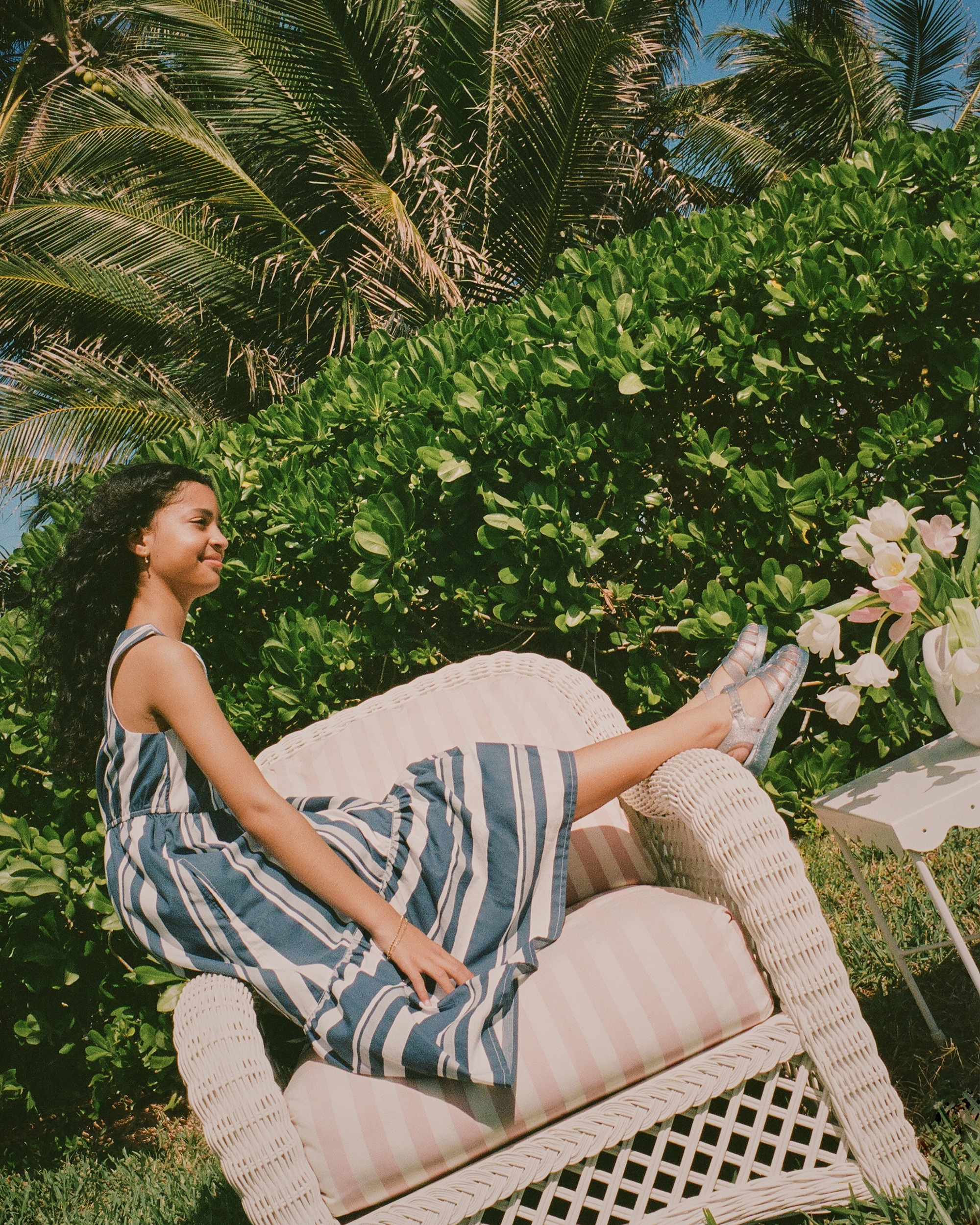 Abercrombie & Fitch Kids' Poplin Tiered Maxi Dress In Gray