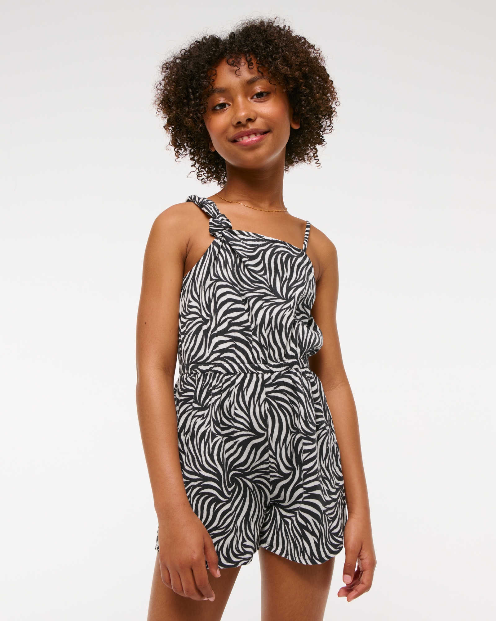 gauzy asymmetrical romper