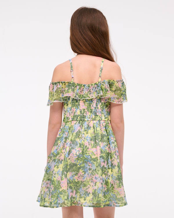 flutter sleeve ruffle mini dress