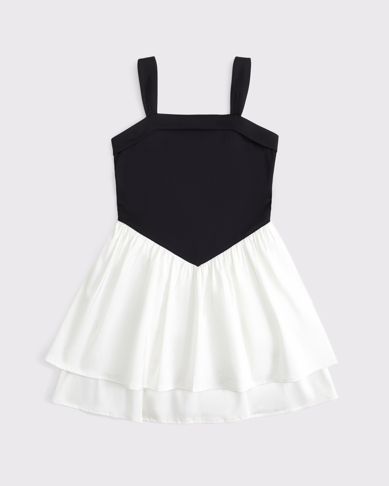 Tiered Skirt Ruffled Mini Dress