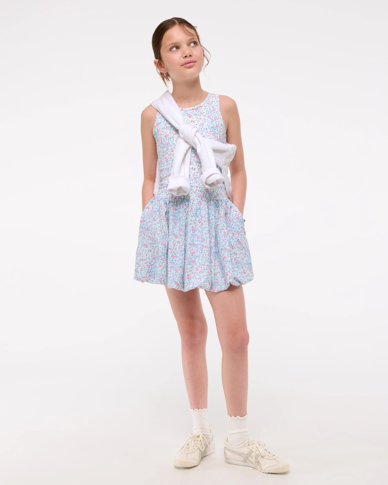 ypb bubble hem mini dress