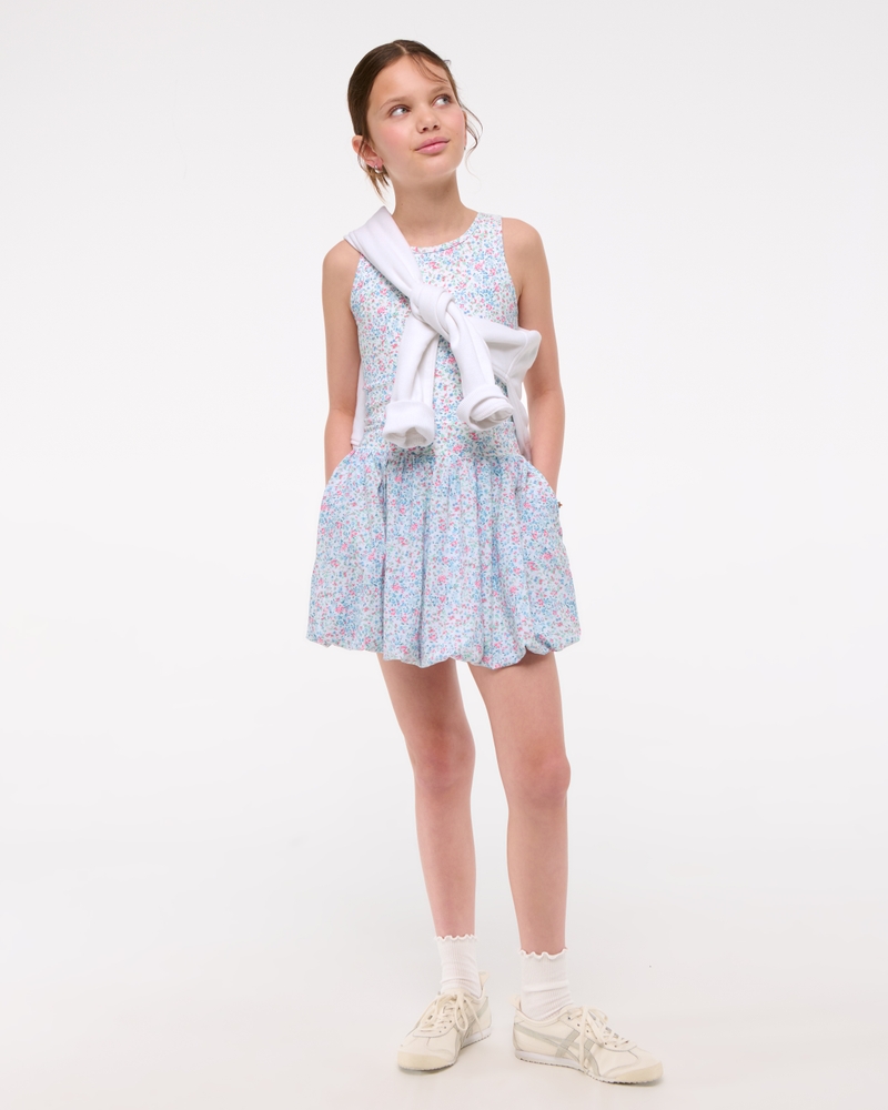 ypb bubble hem mini dress