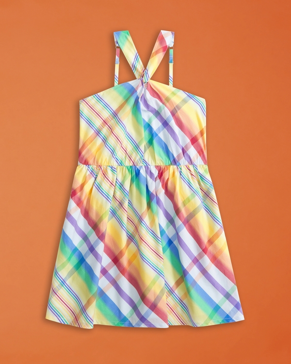 kids pride halter mini dress, Multicolor Pattern view 1