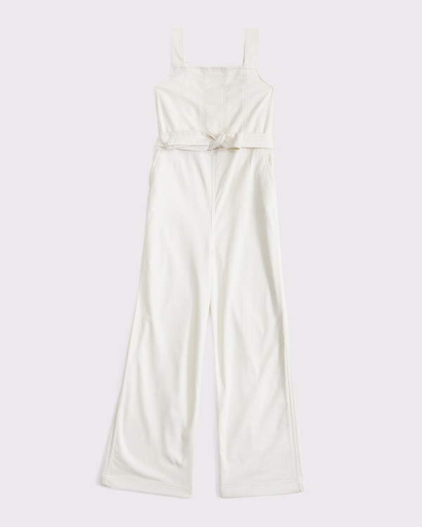 a&f mila jumpsuit, Cream view 1