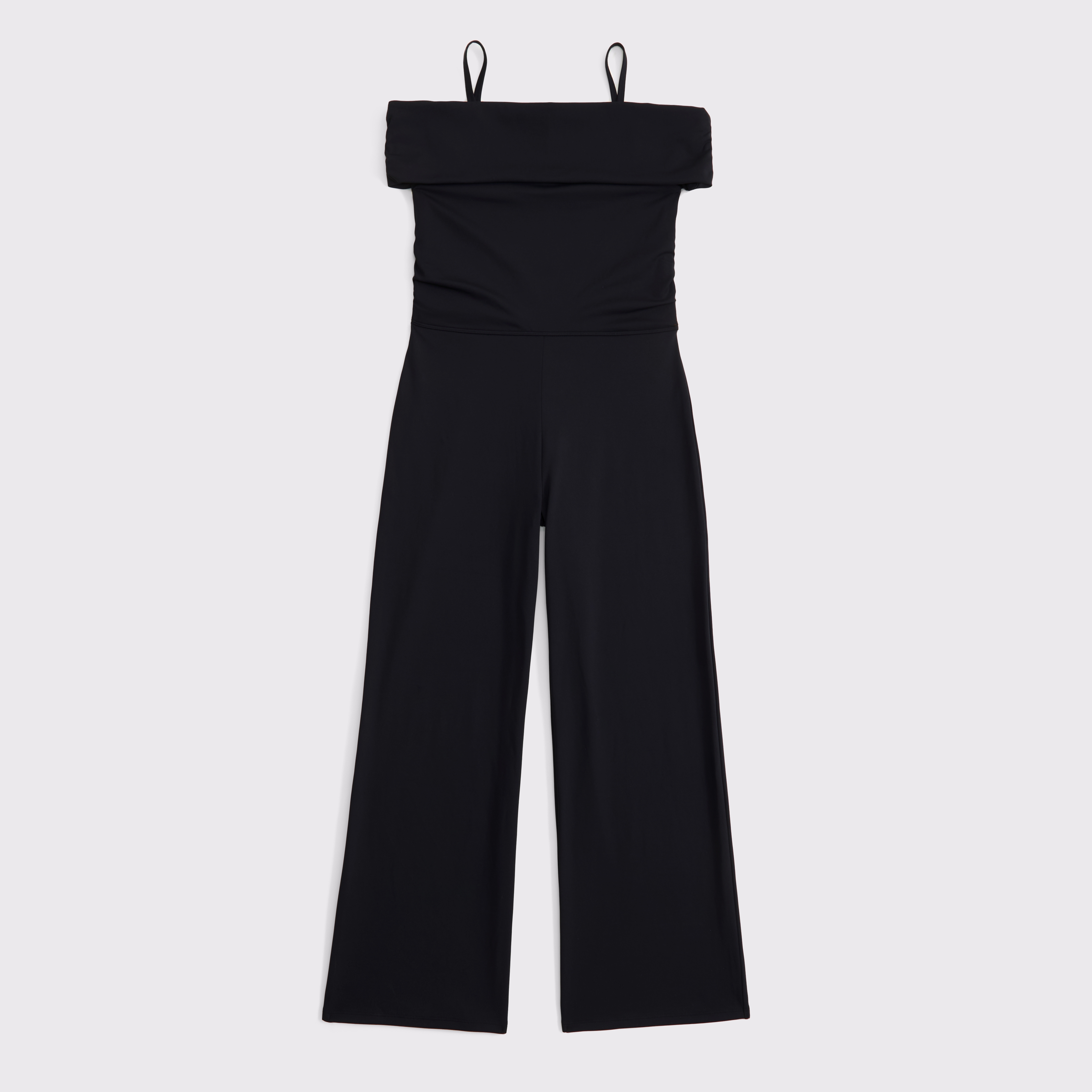 Abercrombie & Fitch Kids' Ypb Off-the-shoulder Jumpsuit In Black