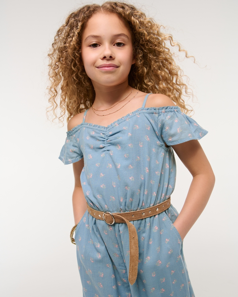 gauzy flutter sleeve jumpsuit