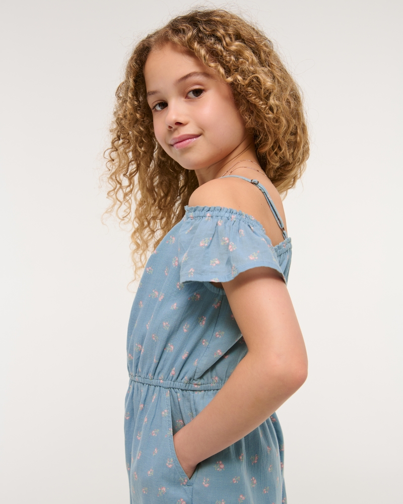 gauzy flutter sleeve jumpsuit