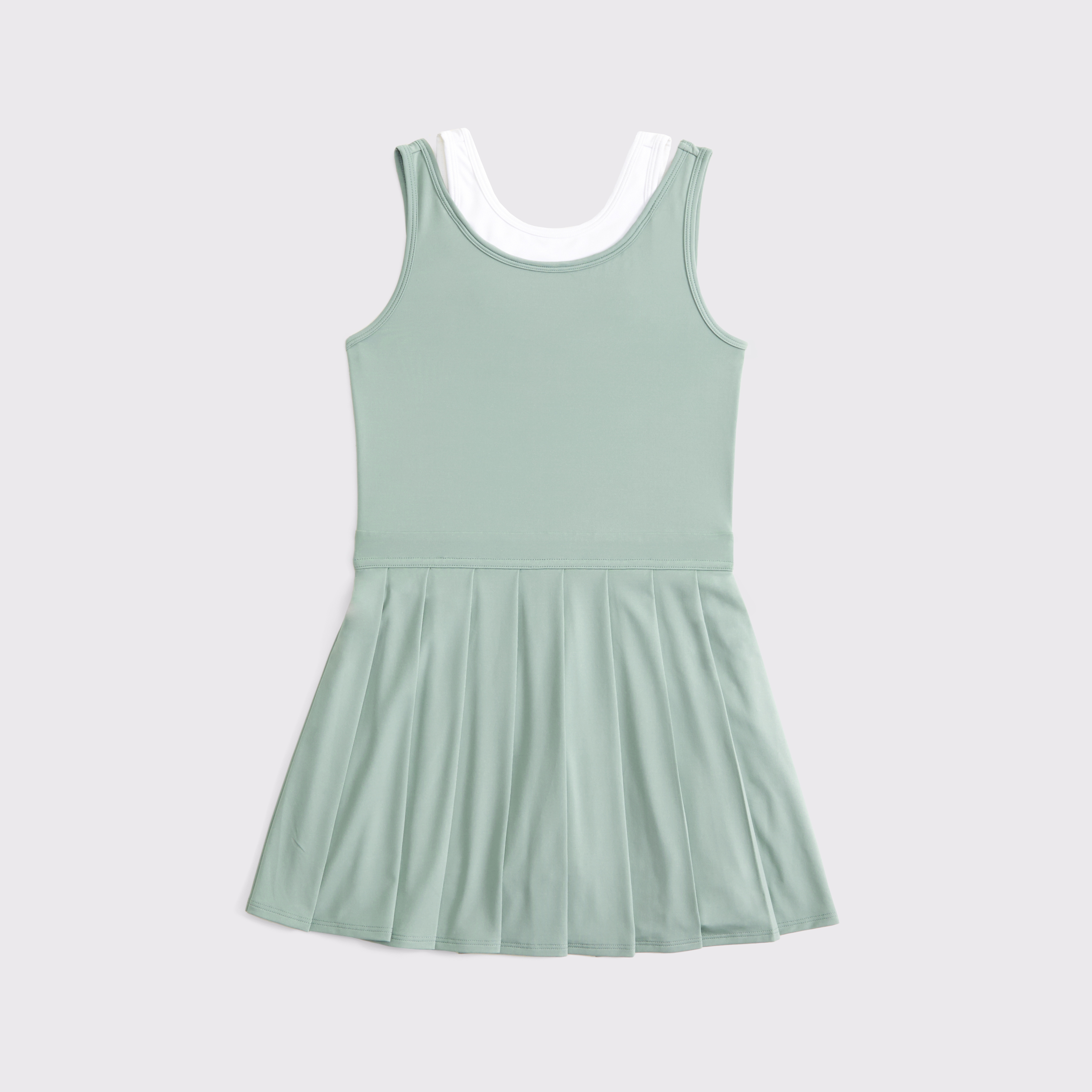 Abercrombie & Fitch Kids' Ypb Twofer Mini Dress In Green