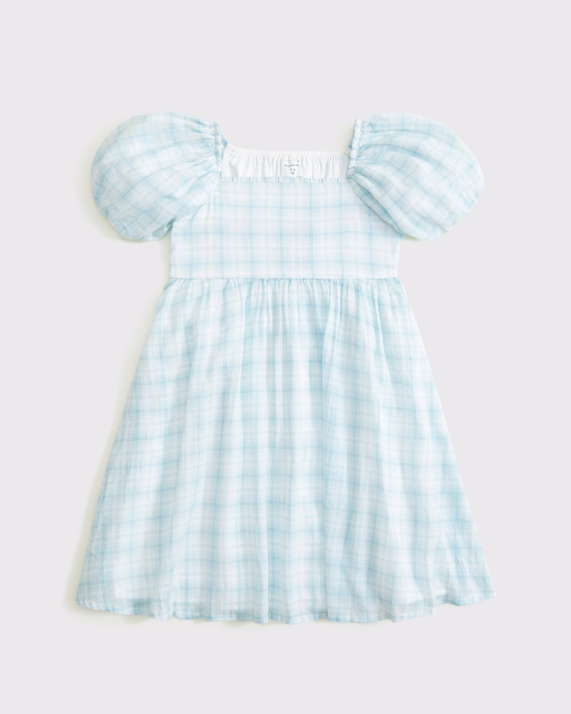 girls puff sleeve babydoll mini dress girls dresses rompers