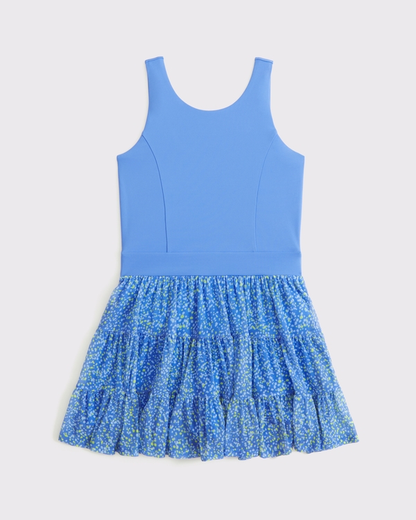 ypb mesh mini dress, Blue view 2