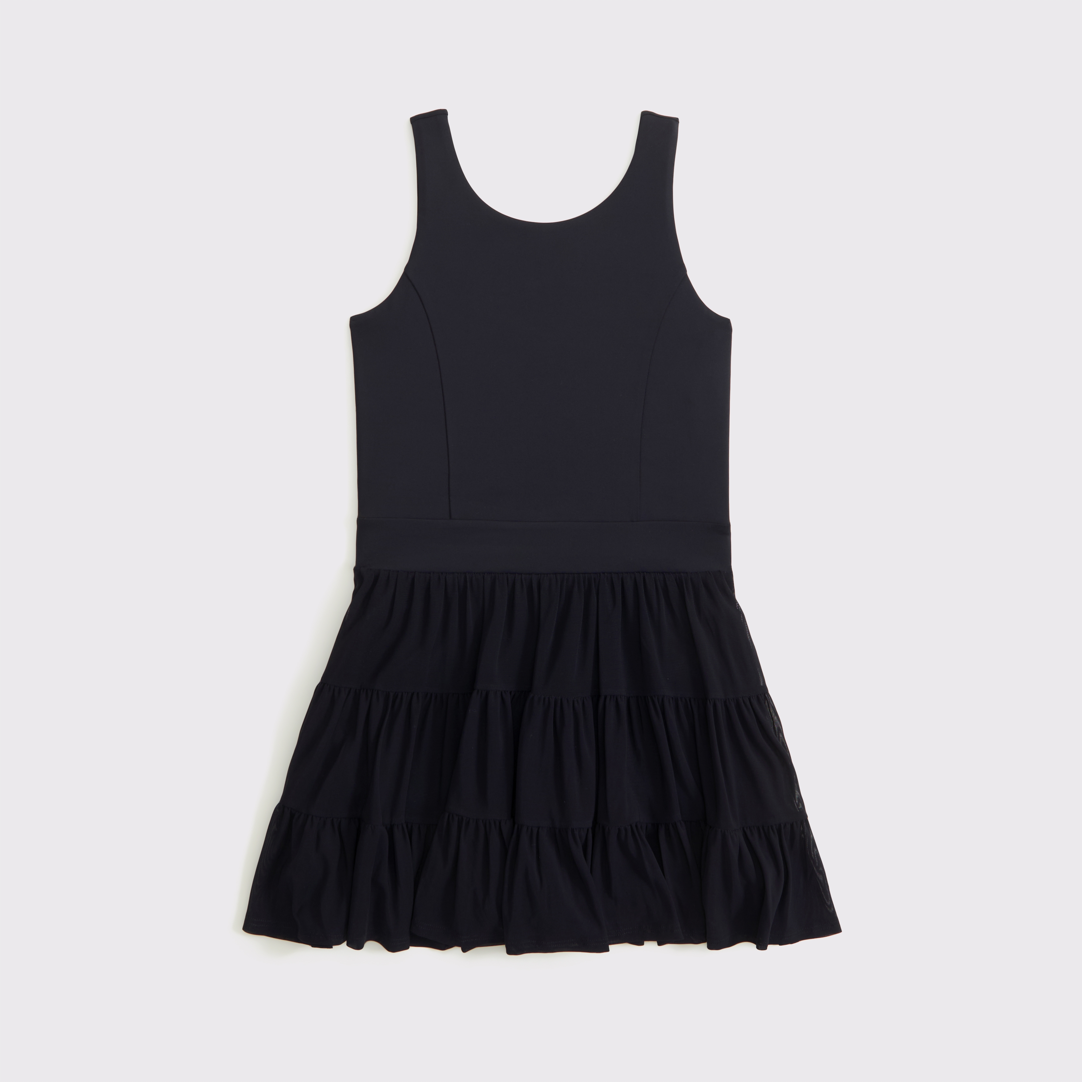 Abercrombie & Fitch Kids' Ypb Mesh Mini Dress In Black
