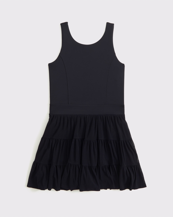 ypb mesh mini dress, Black view 1