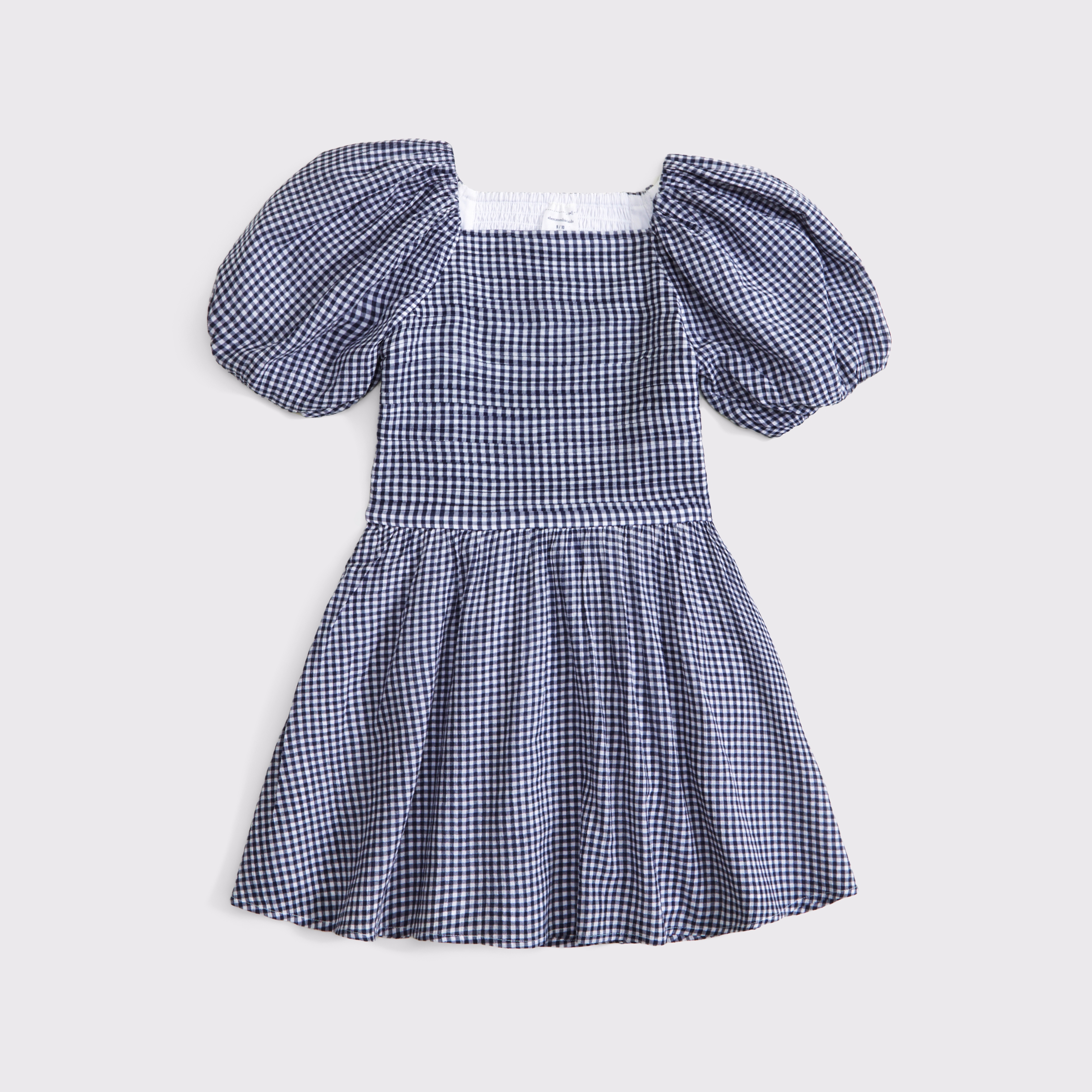 Abercrombie & Fitch Kids' Emerson Puff Sleeve Mini Dress In Black