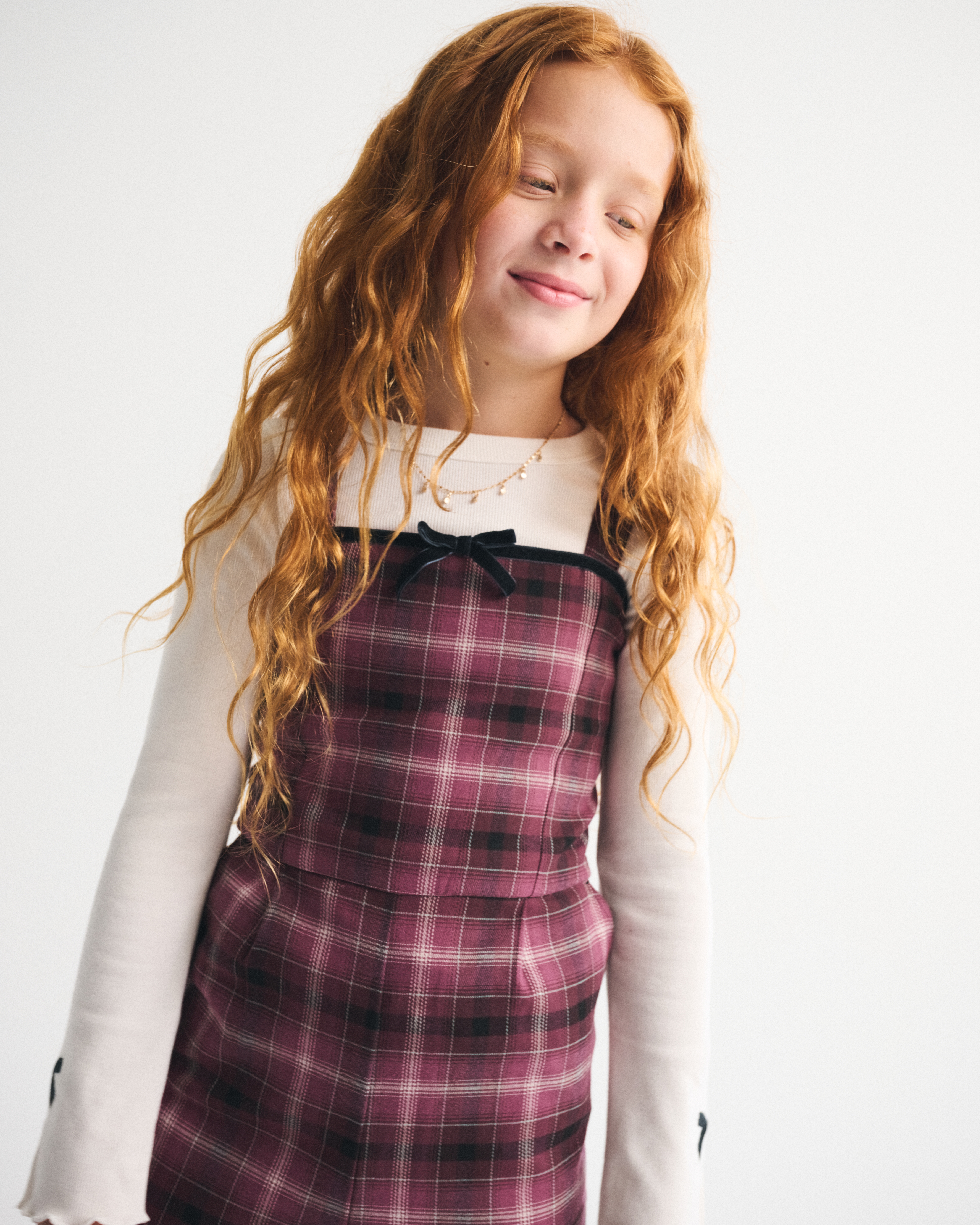 Abercrombie & Fitch Tie-front Plaid Jumpsuit