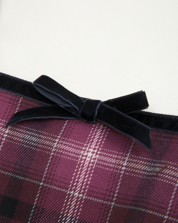 tie-front plaid jumpsuit