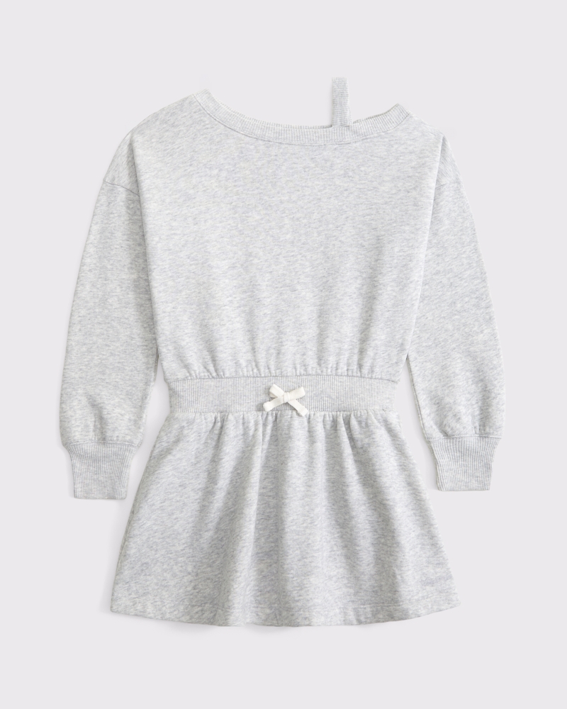 long-sleeve off-the-shoulder mini dress