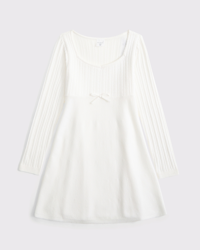 a&f mila long-sleeve mini sweater dress
