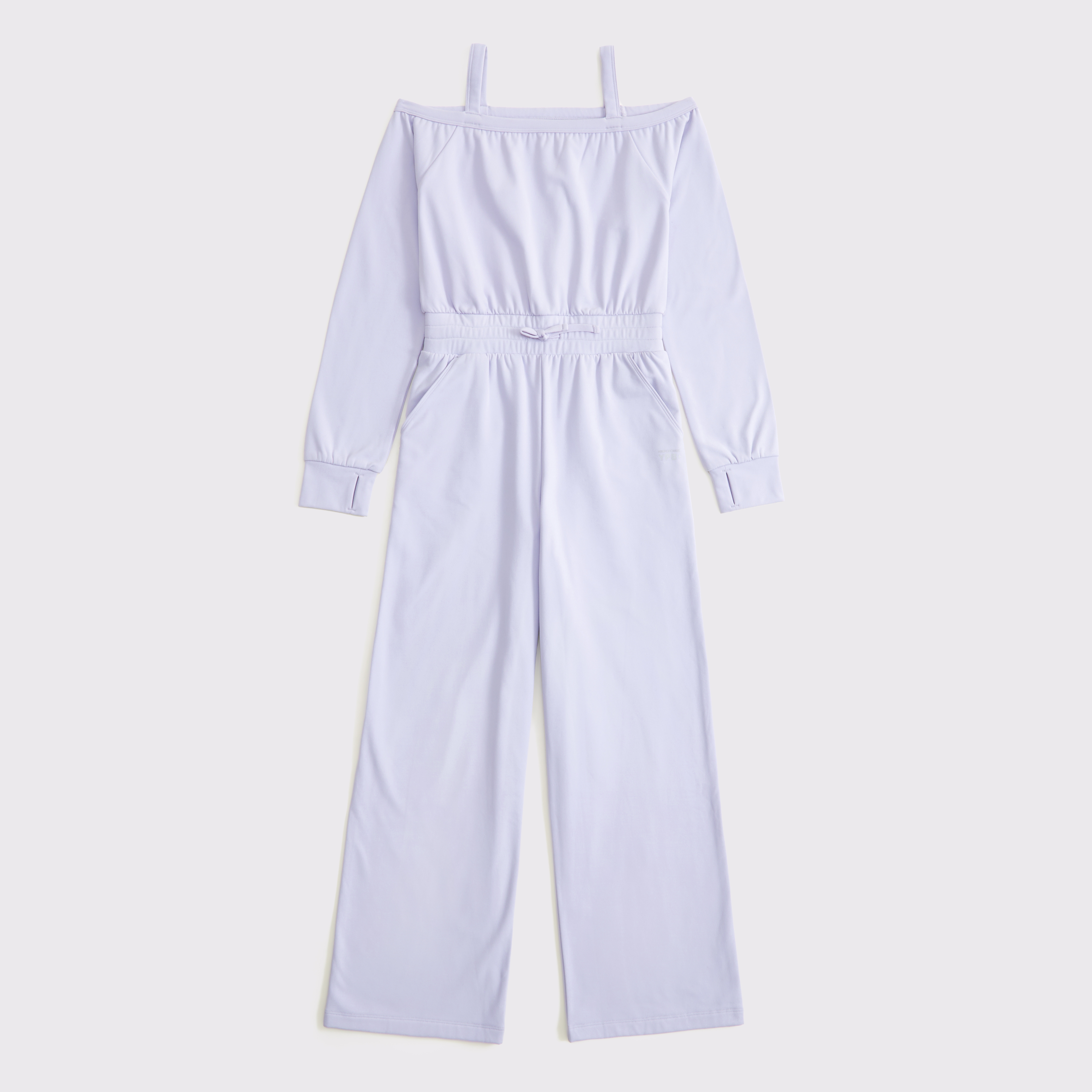 Abercrombie & Fitch Kids' Ypb Off-the-shoulder Jumpsuit In Purple