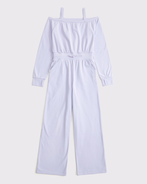 ypb off-the-shoulder jumpsuit, Light Purple view 1