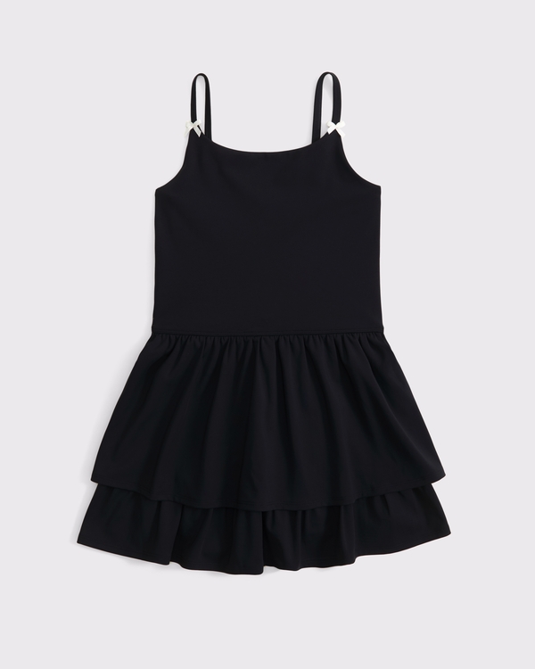 ypb bow mini dress, Black view 1