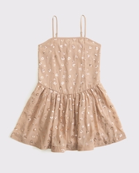 sequin drop-waist mini dress
