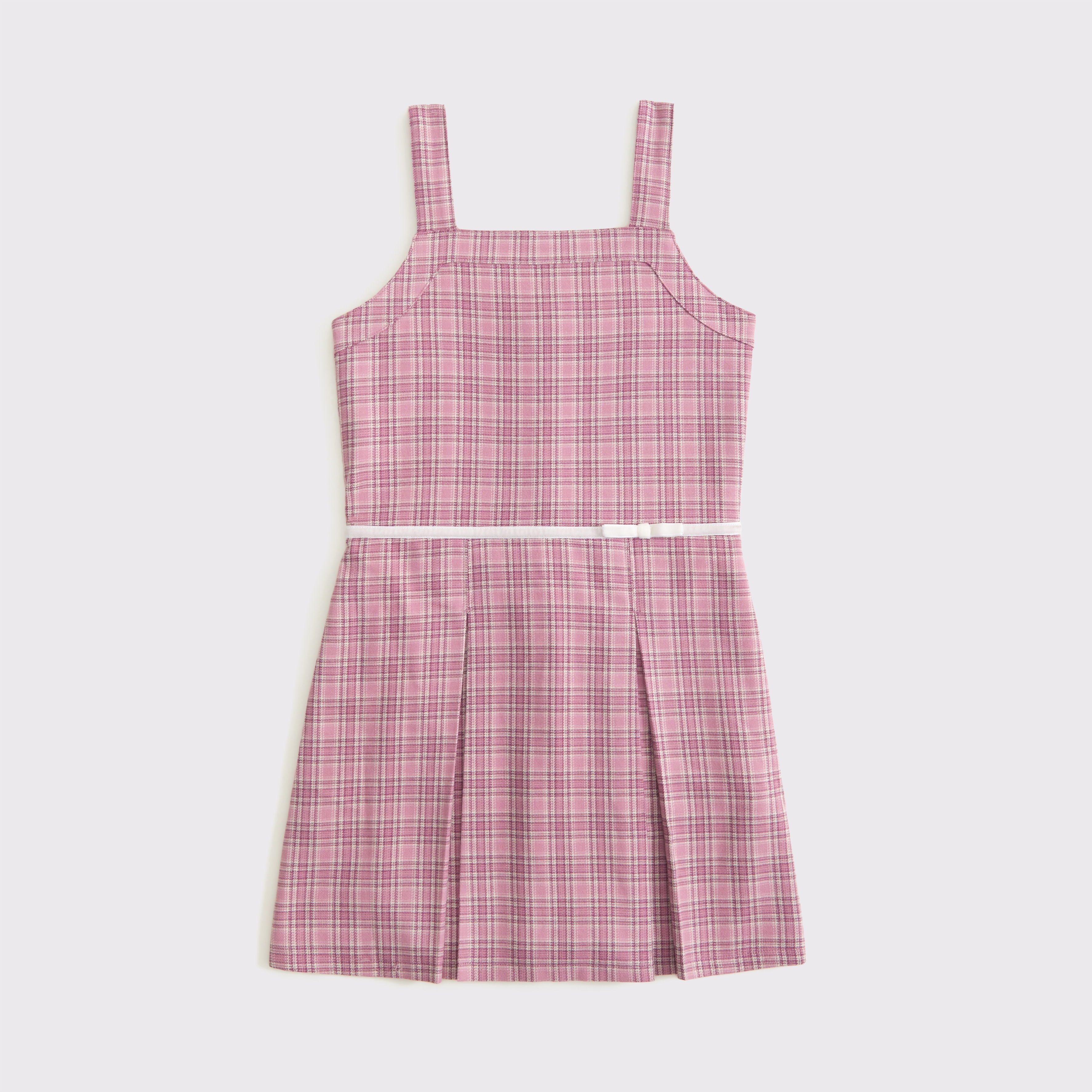 Abercrombie & Fitch Kids' Pleated Mini Dress In Pink