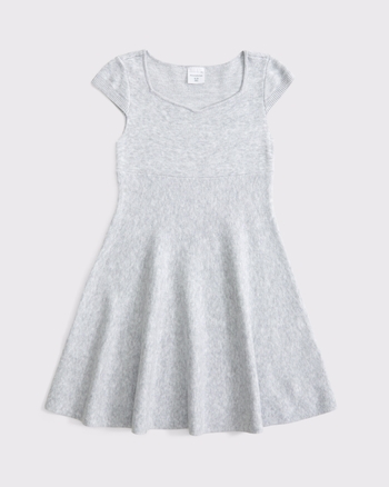 cap sleeve mini sweater dress