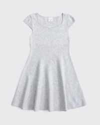 cap sleeve mini sweater dress