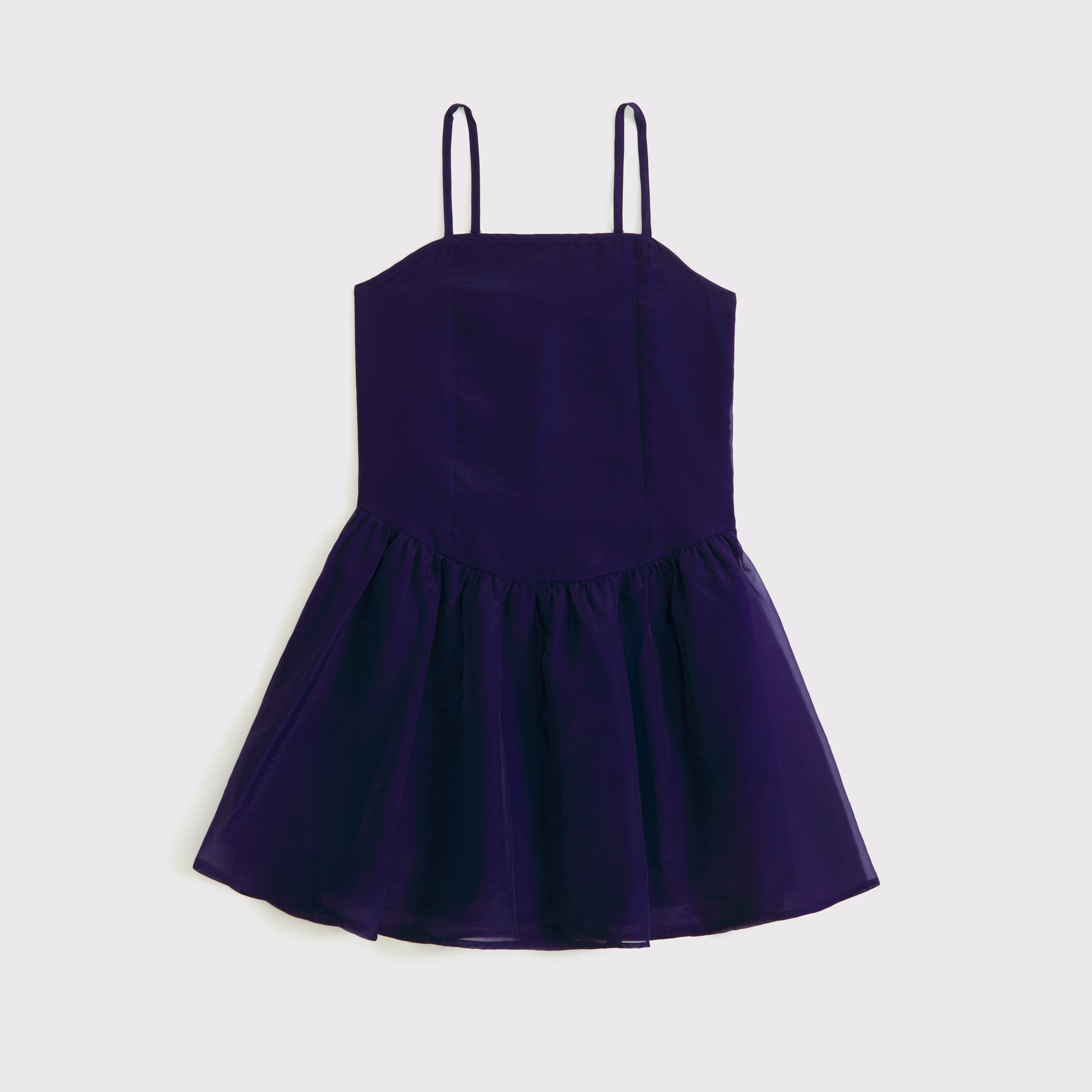 Abercrombie & Fitch Kids' Drop-waist Mini Dress In Blue