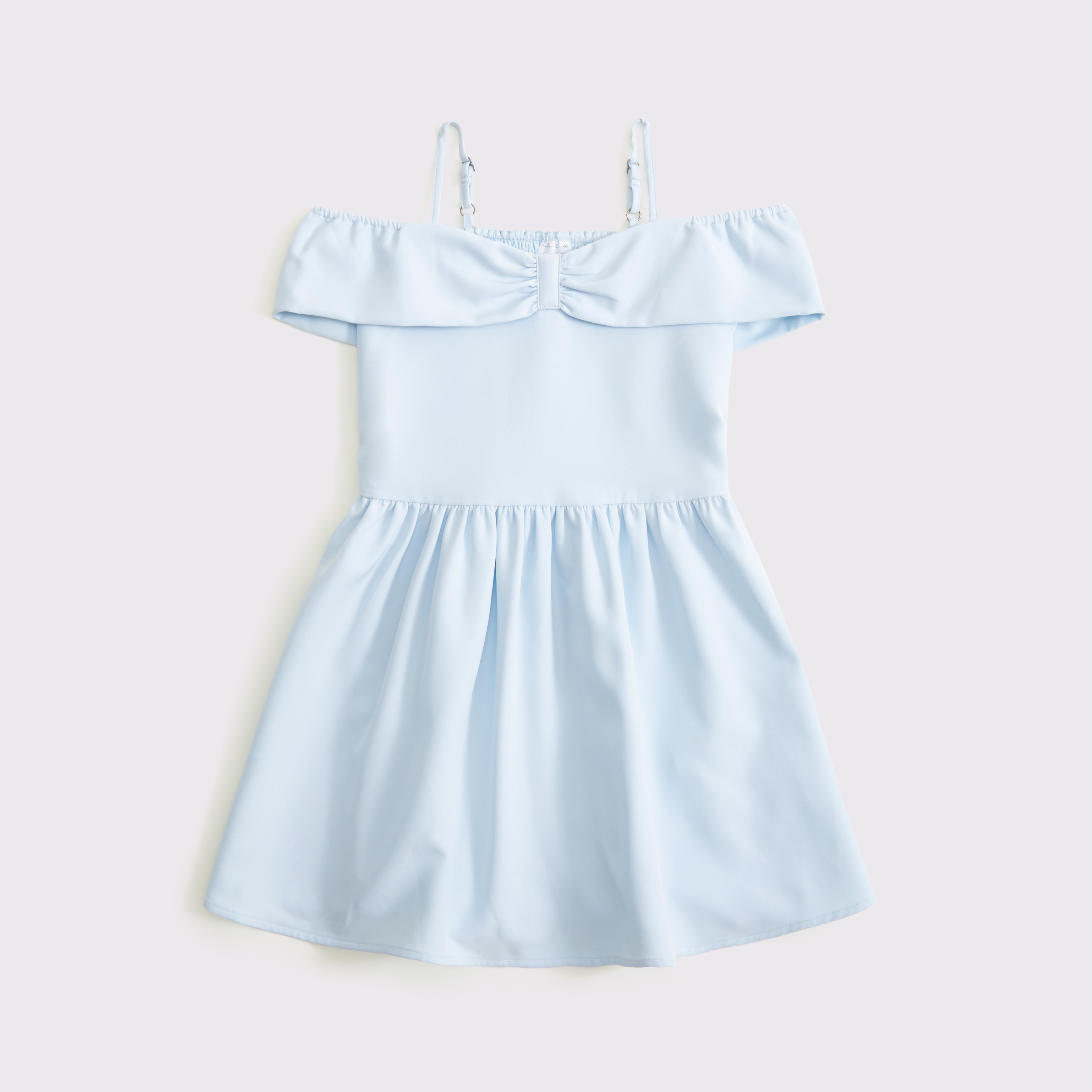 Abercrombie & Fitch Kids' Drop-waist Mini Dress In Blue