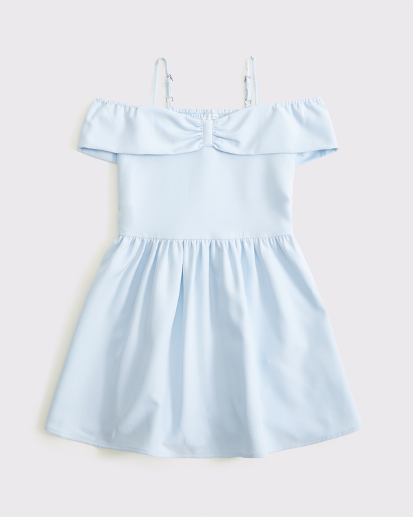 drop-waist mini dress, Ballet Blue view 1