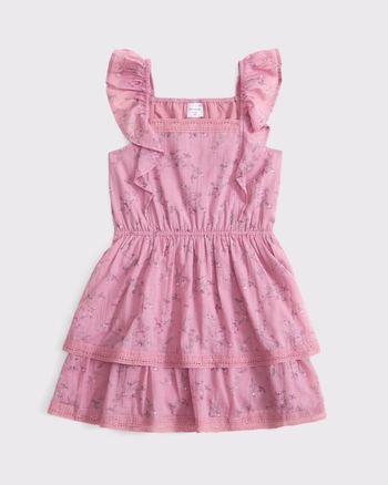 ruffle mini dress