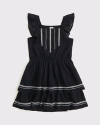 ruffle mini dress