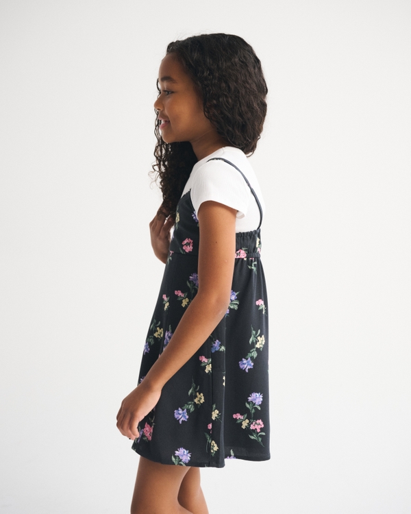 babydoll twofer mini dress