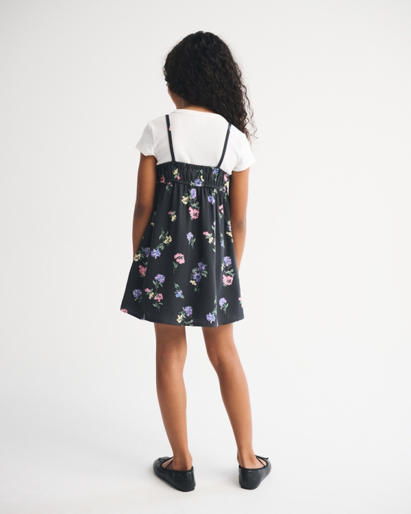 babydoll twofer mini dress