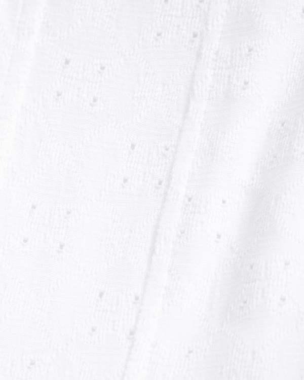 ypb lace-pieced mini dress, White view 2