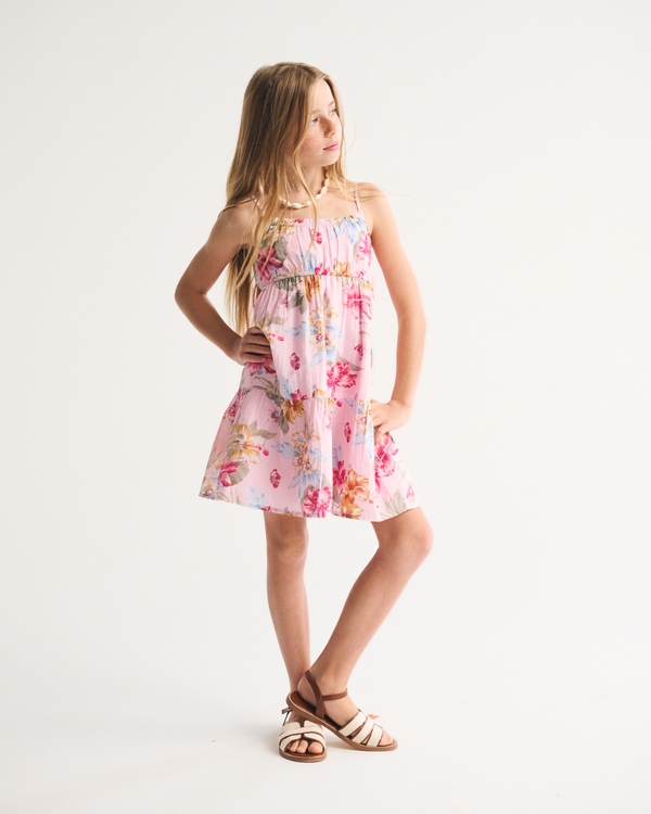 babydoll mini dress, Pink Floral view 2