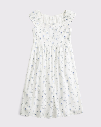 Abercrombie & Fitch lace-trim midi dress