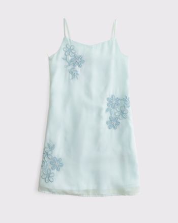 floral embroidered mini dress