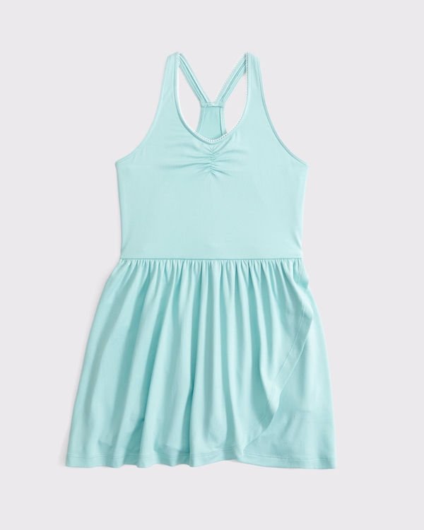 ypb wrap mini dress, Ocean Blue view 1