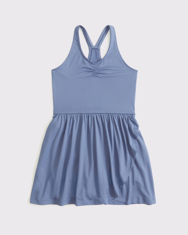 ypb wrap mini dress, Blue view 1