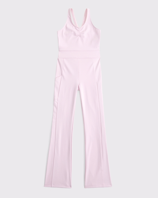 ypb lace-trim jumpsuit, Pale Lilac view 1