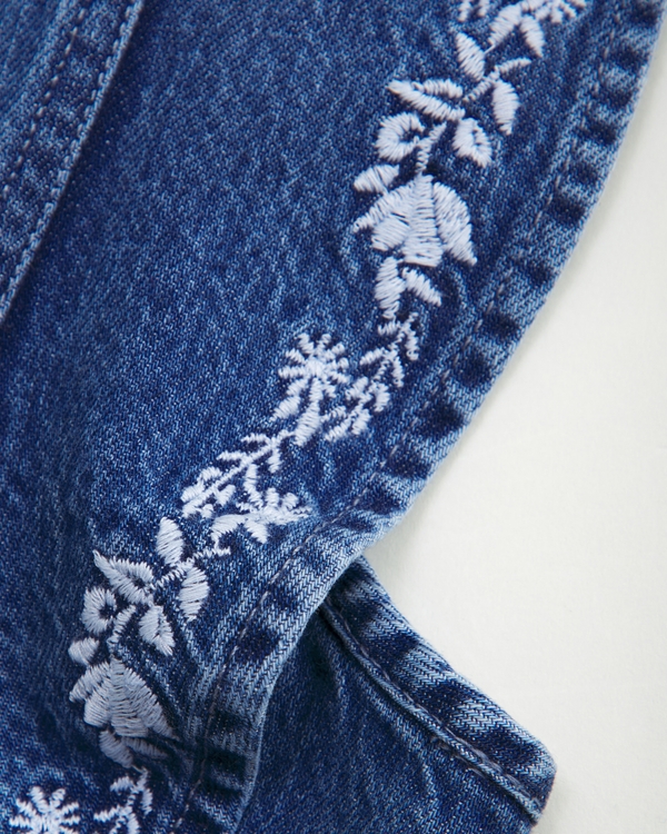 denim ruffle jumpsuit, Denim view 2