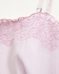 lace-trim maxi dress
