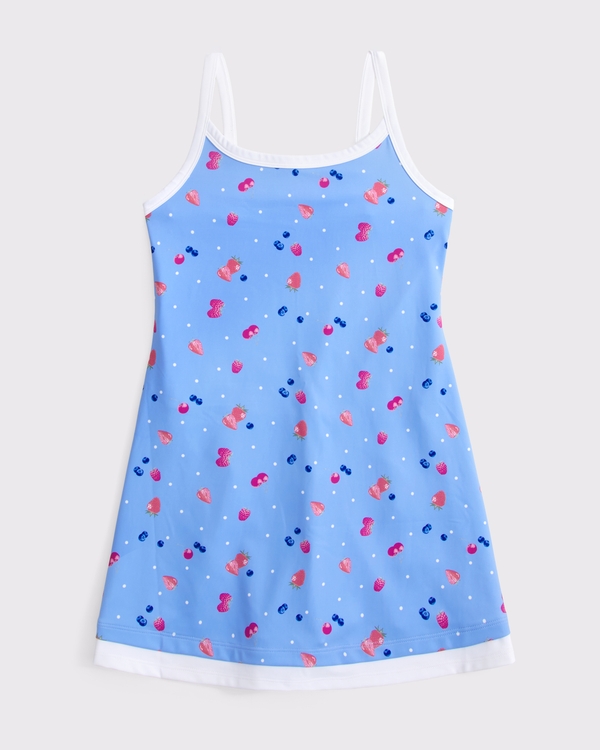 ypb twofer mini dress, Blue Pattern view 2