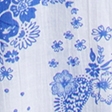white and blue floral