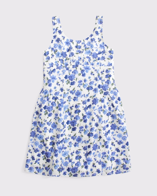 a&f dylan mini dress, Blue And White Floral view 1
